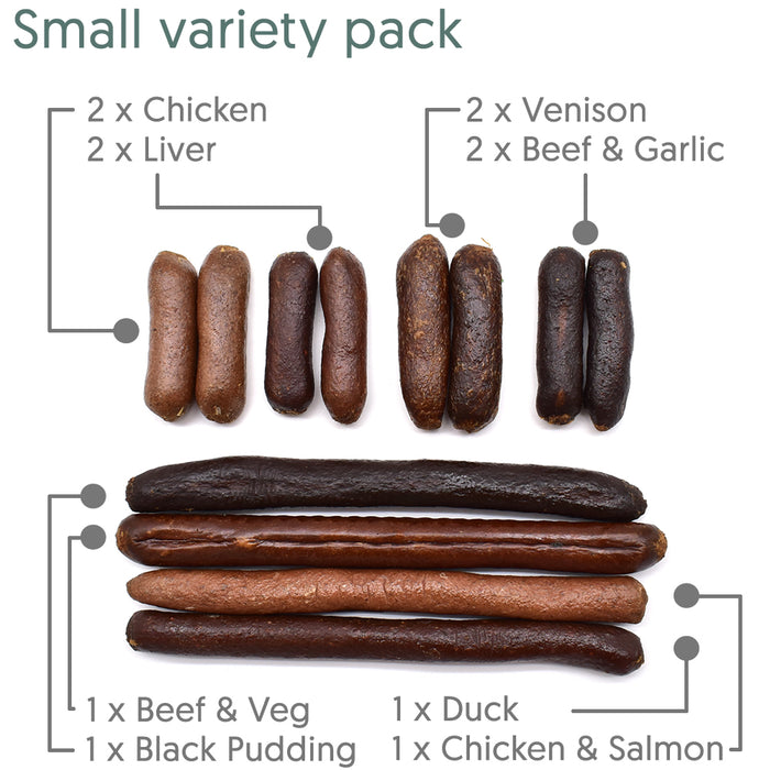Gourmet Dog Sausage Variety Packs