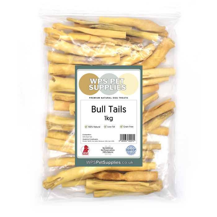 1kg Natural Hypoallergenic Beef Cow/Bulls Tails